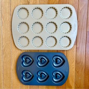 CROFTON Fluted Tart Pan WILTON Baking Pan Heart Pan Bake Pastry Teacake Mini Tea